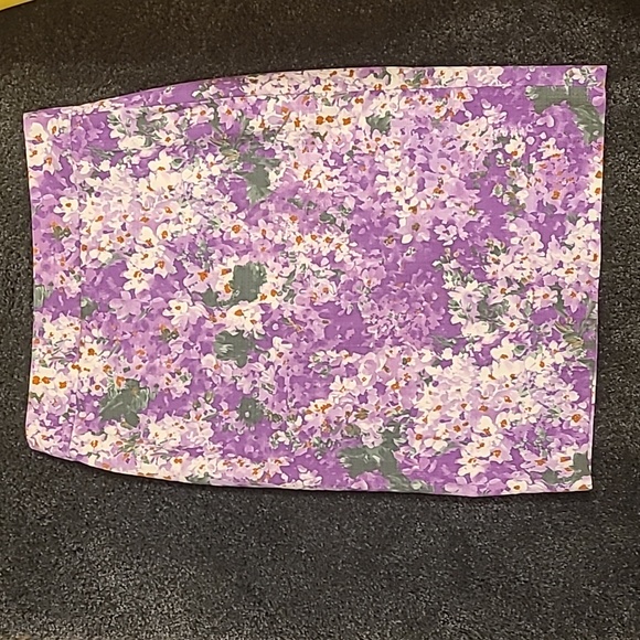 J Crew Purple Floral Skirt Size 2 - Picture 1 of 6